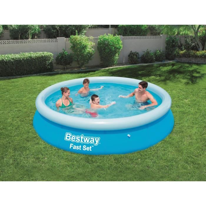 BESTWAY Kulatý bazénový set Fast Set Pools - Ø 366 x V 76 cm
