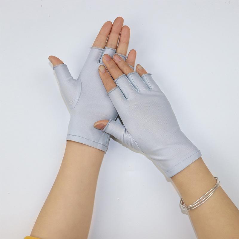 

Ультратонкие перчатки с полупальцами: Маникюр, Танцы, Защита от солнца, Велоспорт, Вождение, Двойная защита