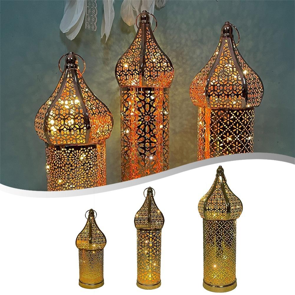 Home Décor Iron Ornaments Golden Hollow Light Ornaments Table Decoration Widely Used Home Decoration High Quality
