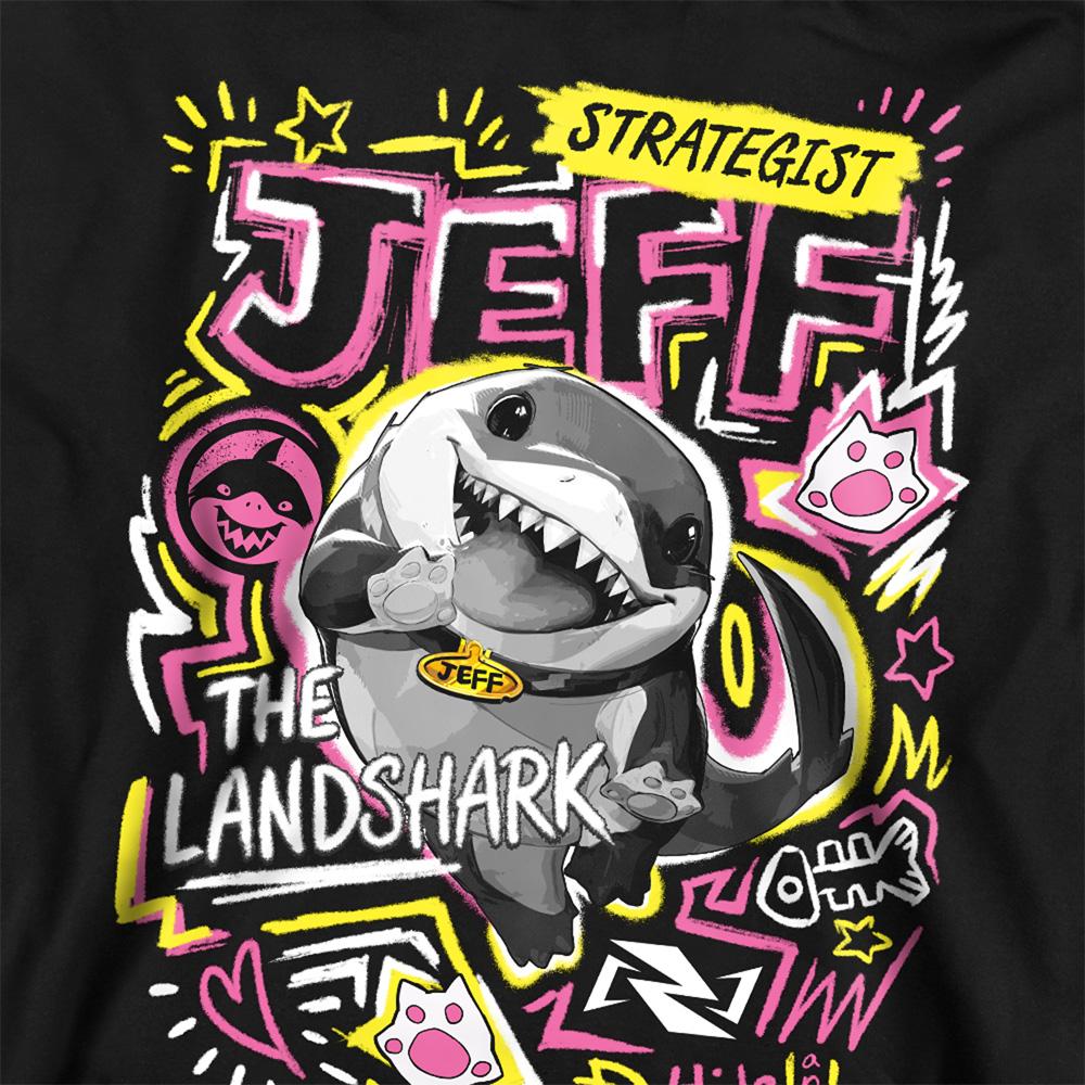 Marvel Rivals Unisex Adult Jeff the Land Shark Marker Sweatshirt