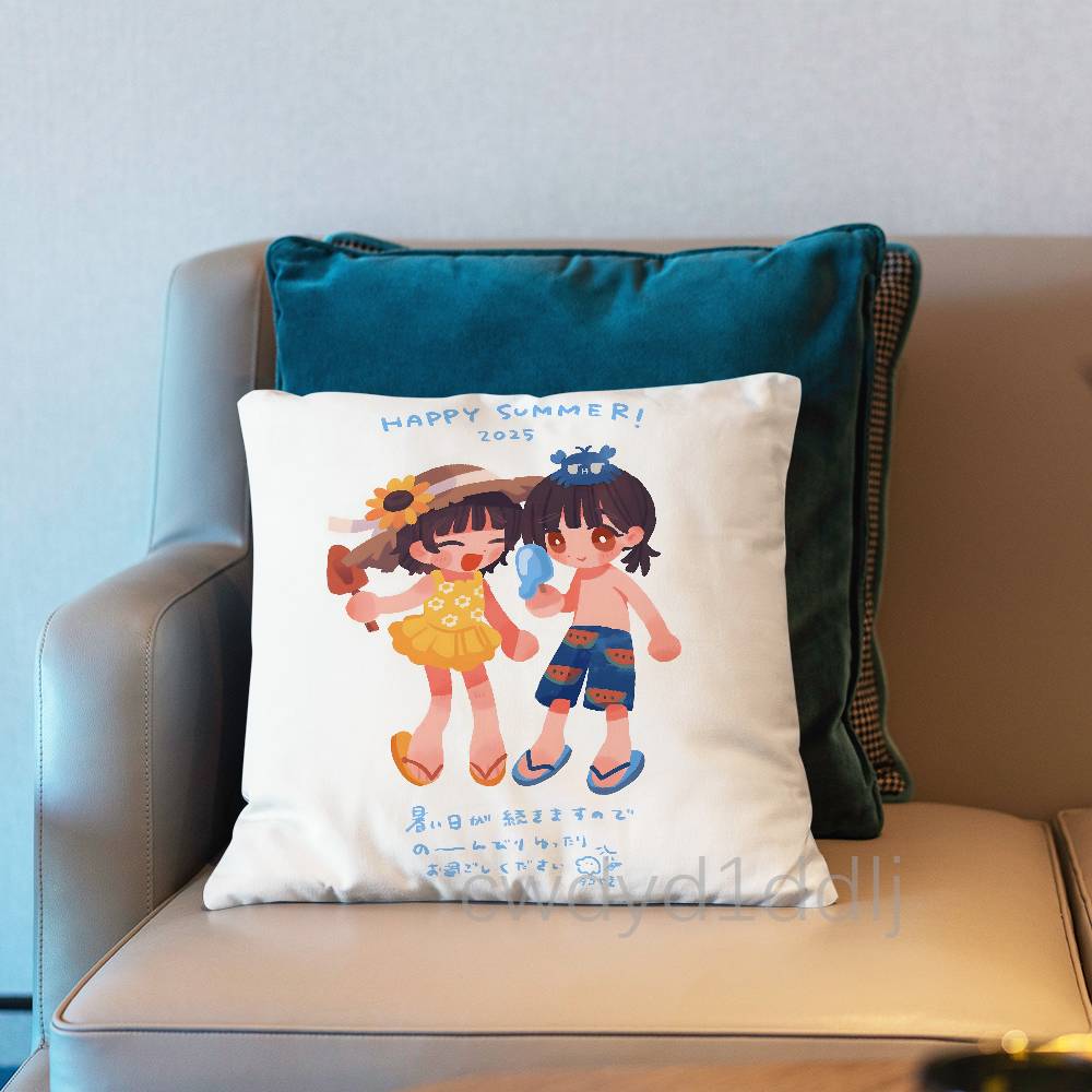 

Anime SSaihate Station Pillow Case Cover Square Sofa With For Pattern Comfortable Cushion suitable Of Room 30x30cm