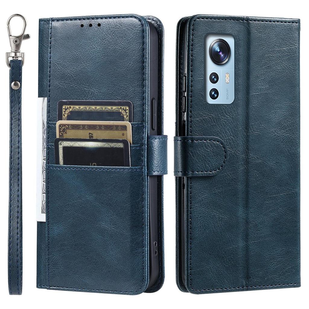 Cover for Xiaomi 12T Pro,12T,12 Pro,12X,Mi 12 Lite,Redmi Note 12S 4G Retro PU Leather Flip Wallet Phone Case Multi Card Slots