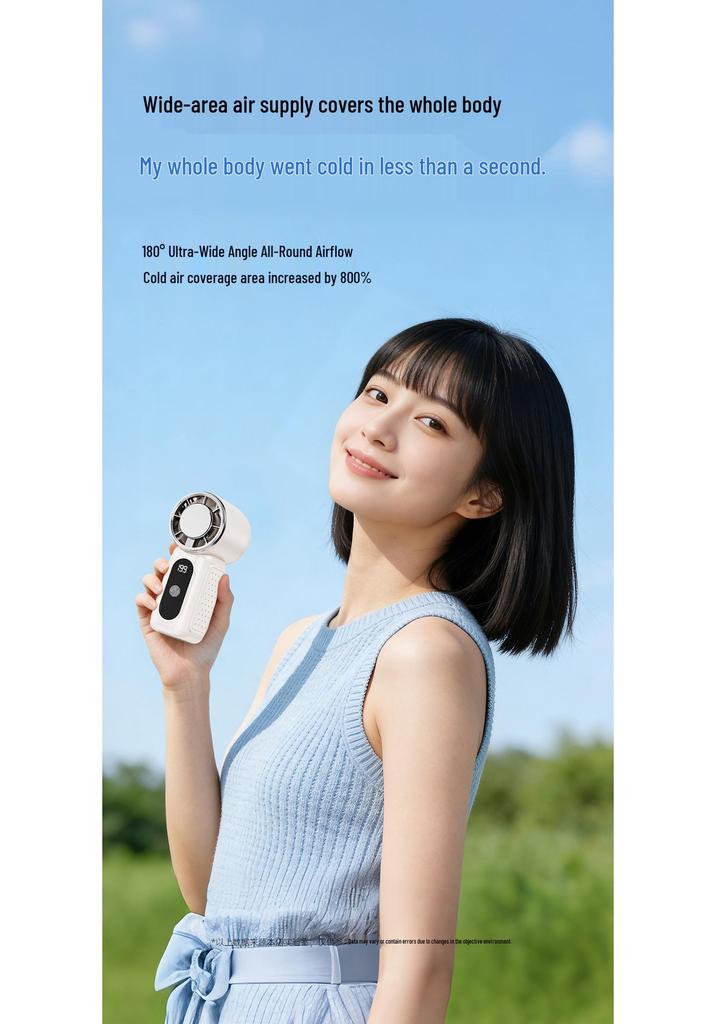 Southeast Asia Mini USB Rechargeable Cooling Fan with Digital Display and Portable Ice Pack