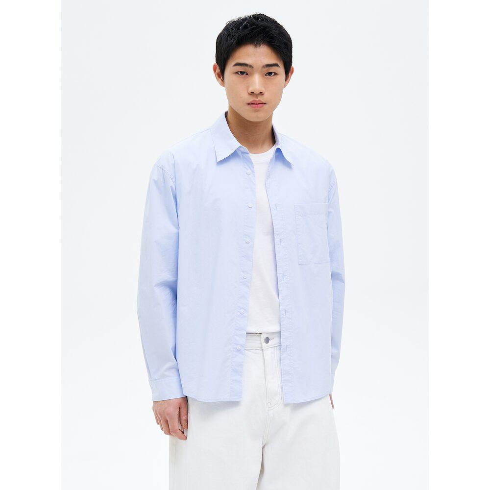 8Seconds 60-Count Cotton Poplin Oversized Shirt Sky Blue Sky Blue/M