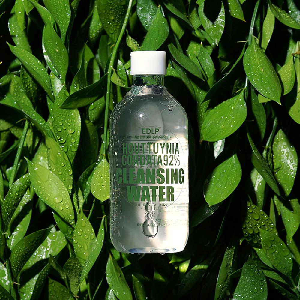 DERMA FACTORY EDLP Houttuynia Cordata 92% Micellar Cleansing Water – Mild Acidic No-Wash, Hydration, Soothing, Vegan, Korean