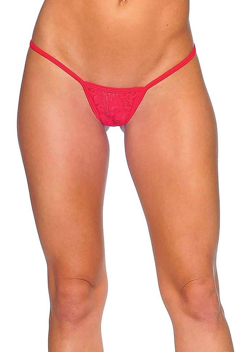 

Красные кружевные стринги Merry See L/XL красный