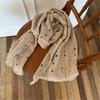 Ragged Knitted Neck Scarf Plush Warm for Men Women Winter Season Neck Gaiter Stylish Winter Neckwear