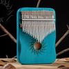 Hluru Kalimba 21 Tasten Musikinstrument Vollholz Ahorn Kalimba 17 Tasten mit Schallloch Mbira für Anfänger