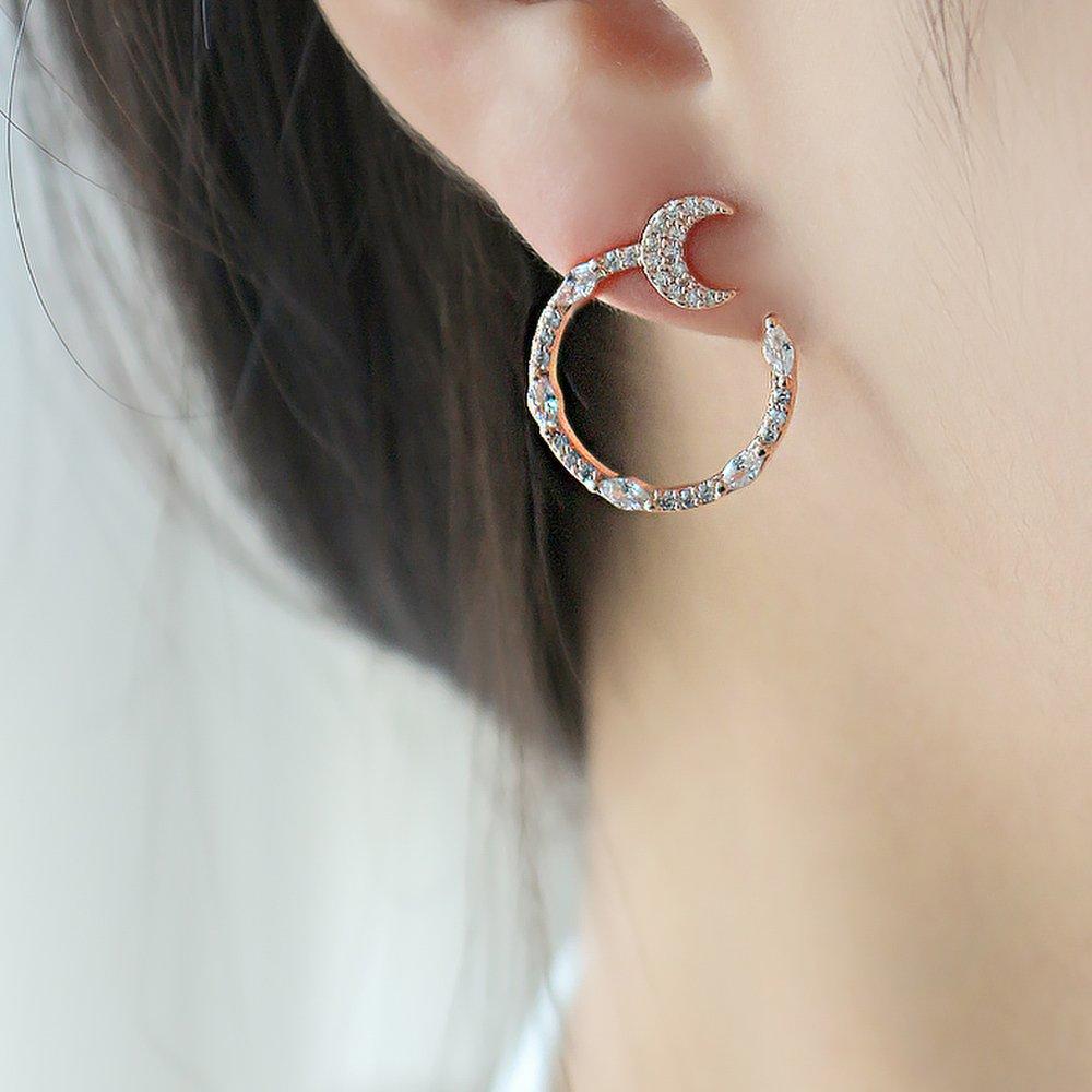 14K G.F. Night Crystal Earrings Ea3110