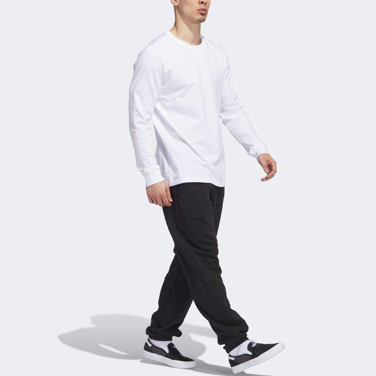 Adidas Originals Unifarbene Elastische Taille Bündchen Gestrickte Jogginghose Unisex Jogginghose Schwarz IJ6321