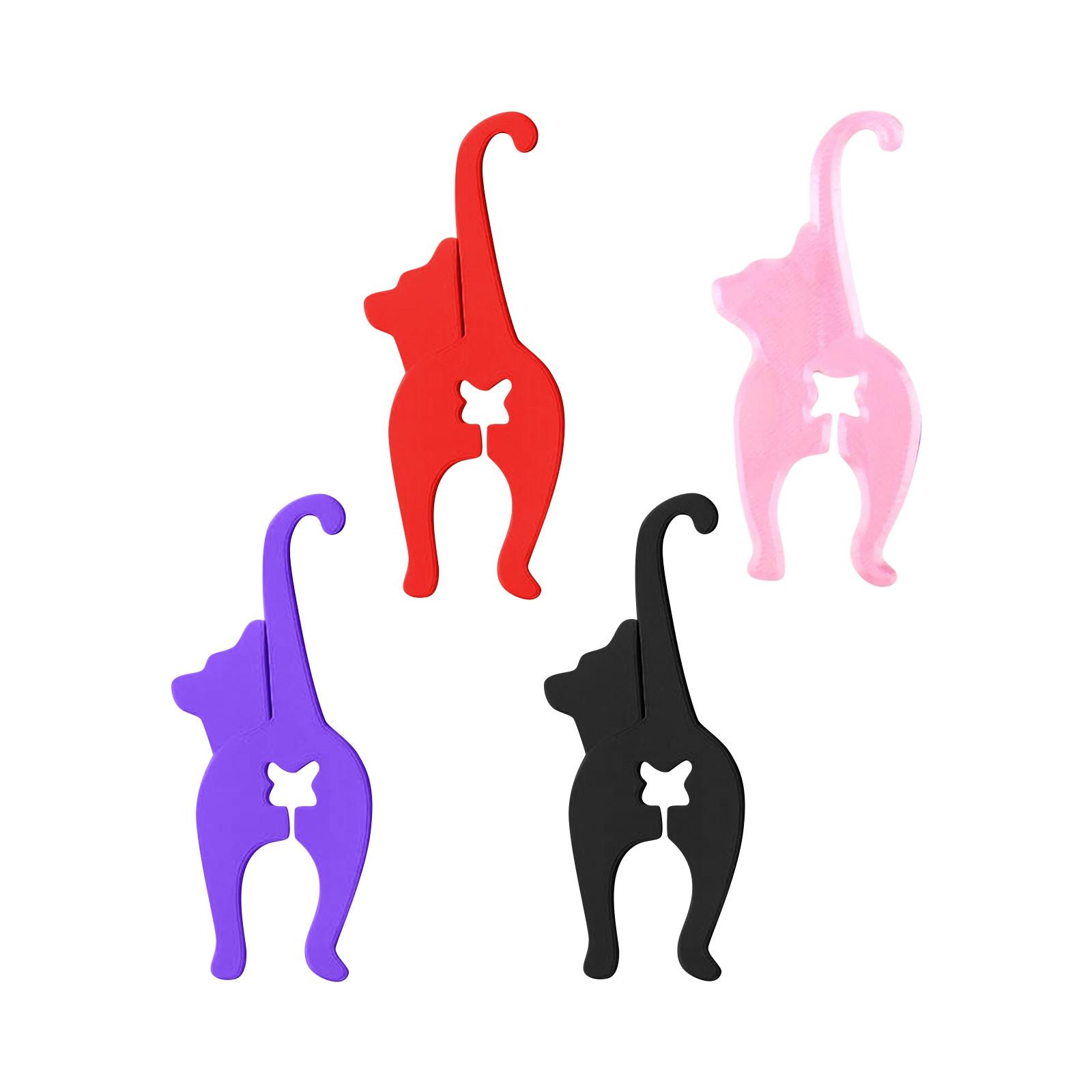 

Зажим для хлеба в виде кошачьей попы, Многоразовая завязка для пакета с хлебом, Милые аксессуары с животными, Сохраняют вашу еду свежей. One Size