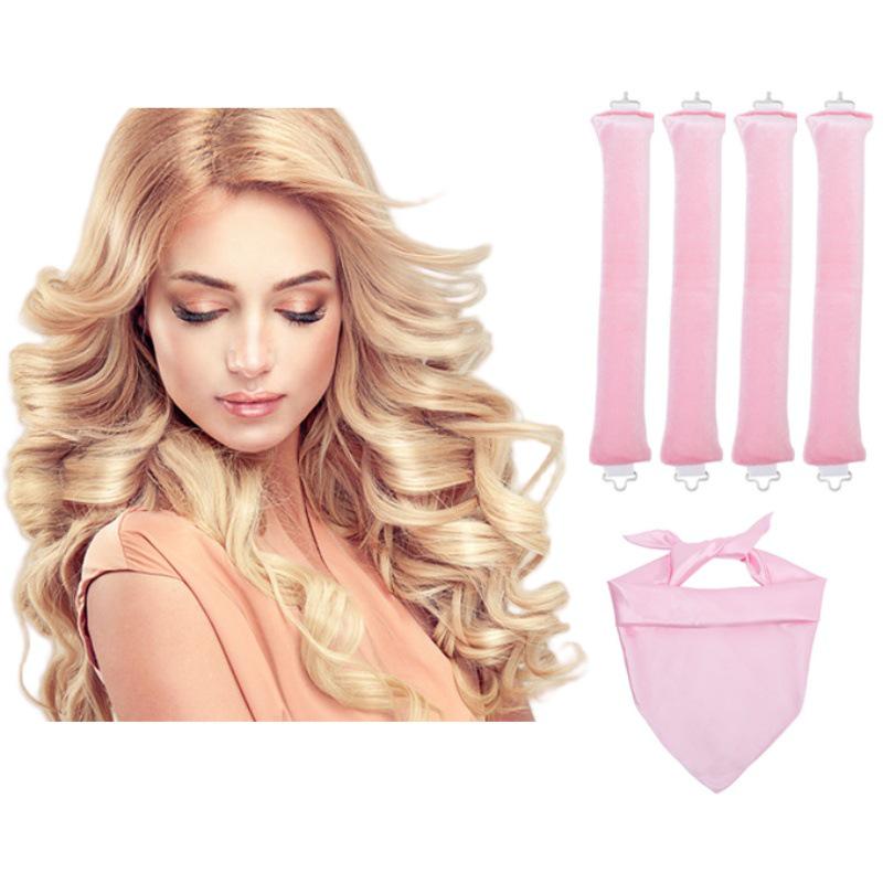 Heat-Free Curling Iron: Effortless Big Wave Curler for European & American Styles