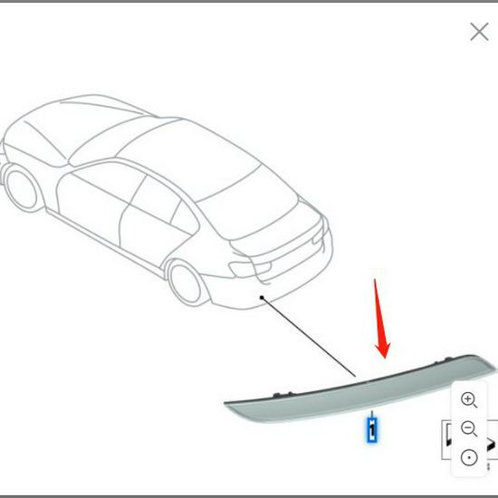 Reflectori bara spate BMW Seria 4 F32 - Numere de piesă 63147847233 & 63147847234