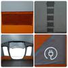 Tunnel Tent for 5 Persons Grey and Orange Waterproof