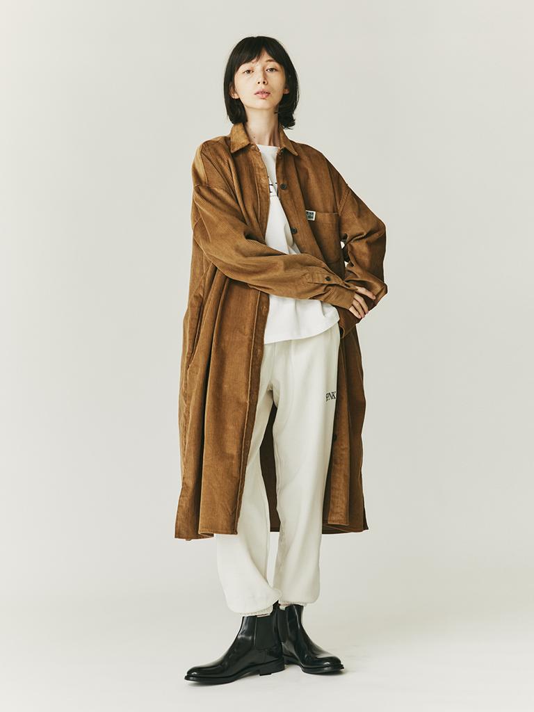 SPNK Corduroy Oversized Dress_Camel