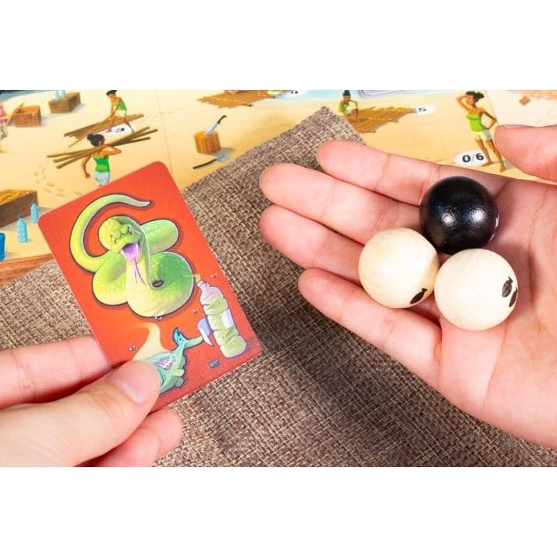 Sugorokuya Helpagos 3 12 players age 10 up 20 minutes uninhabited island cooperation betrayal survival large group board game