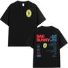 S-XXXL Men Women Singer Rapper Super Star Bad Bunny Printing Tops Adults Unisex Plus Size Short Sleeves Round Neck T-shirt