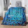 Love Letter Dad Blanket Soft & Cozy Great for Bed Picnics Office Four Seasons Universal Playful Design Gifts For Family Or Friends