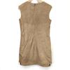 ESCADA SPORT Genuine Lamb Leather Sleeveless Dress 36 S Mini Knee Length Brown Dress(USED)