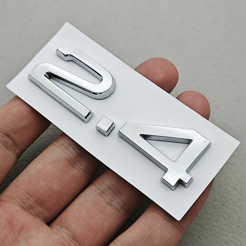 3D ABS Car Logo 1.9 2.0 2.8 3.0 4.2 TDI 3.6 Sticker Trunk Emblem Rear Badge For Audi A3 A4 A5 A6 A7 A8 Q3 Q5 Q7 Q8 Accessroies