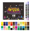 Double End Brush Tip Acrylic Marker Pen for Card Making-24