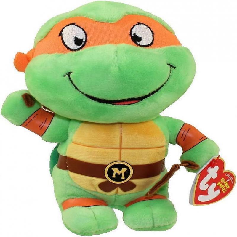   Beanie Teenage Mutant Ninja Turtles Michelangelo Reg 6" Plush