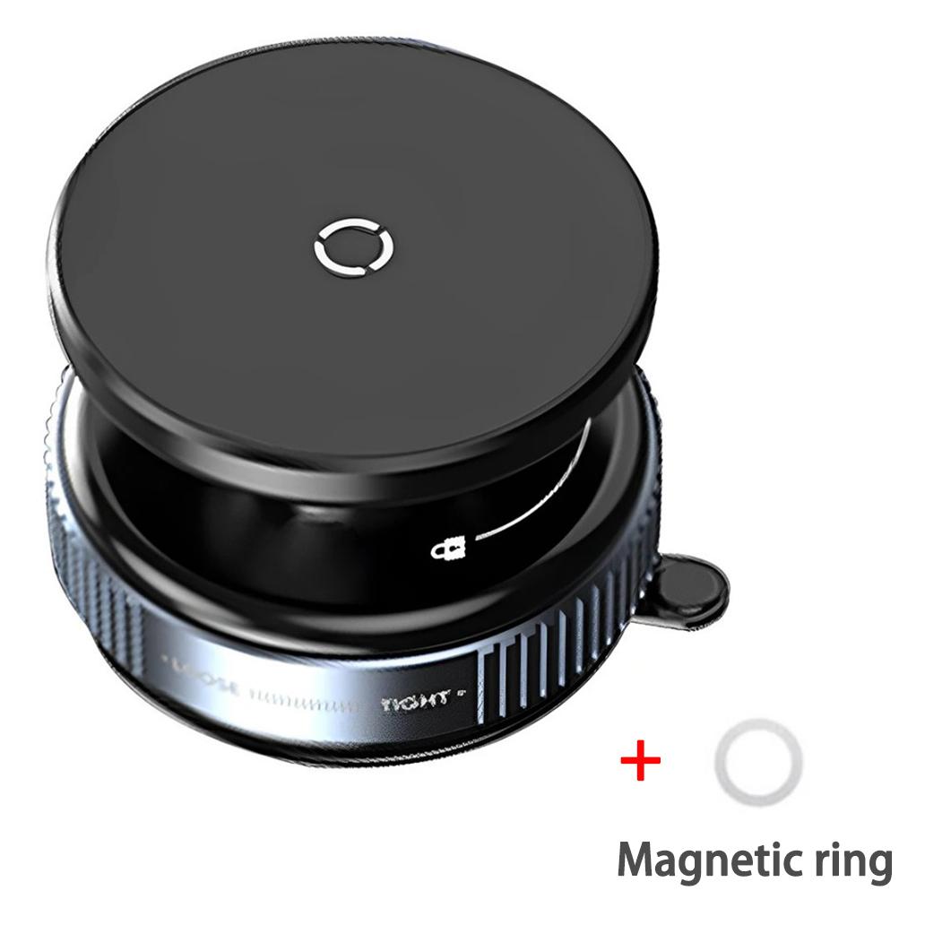 Car Phone Holder, Magsafe Magnetic Vacuum Intelligent Car Mount 360° Rotation Magnetic Vacuum Adsorption Suction Cup Bracket Car чёрный