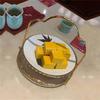 Creative pattern three layer Mini snack rack Fruit plate KTV bar restaurant tableware Cake rack Snack plate Water cube cake rack