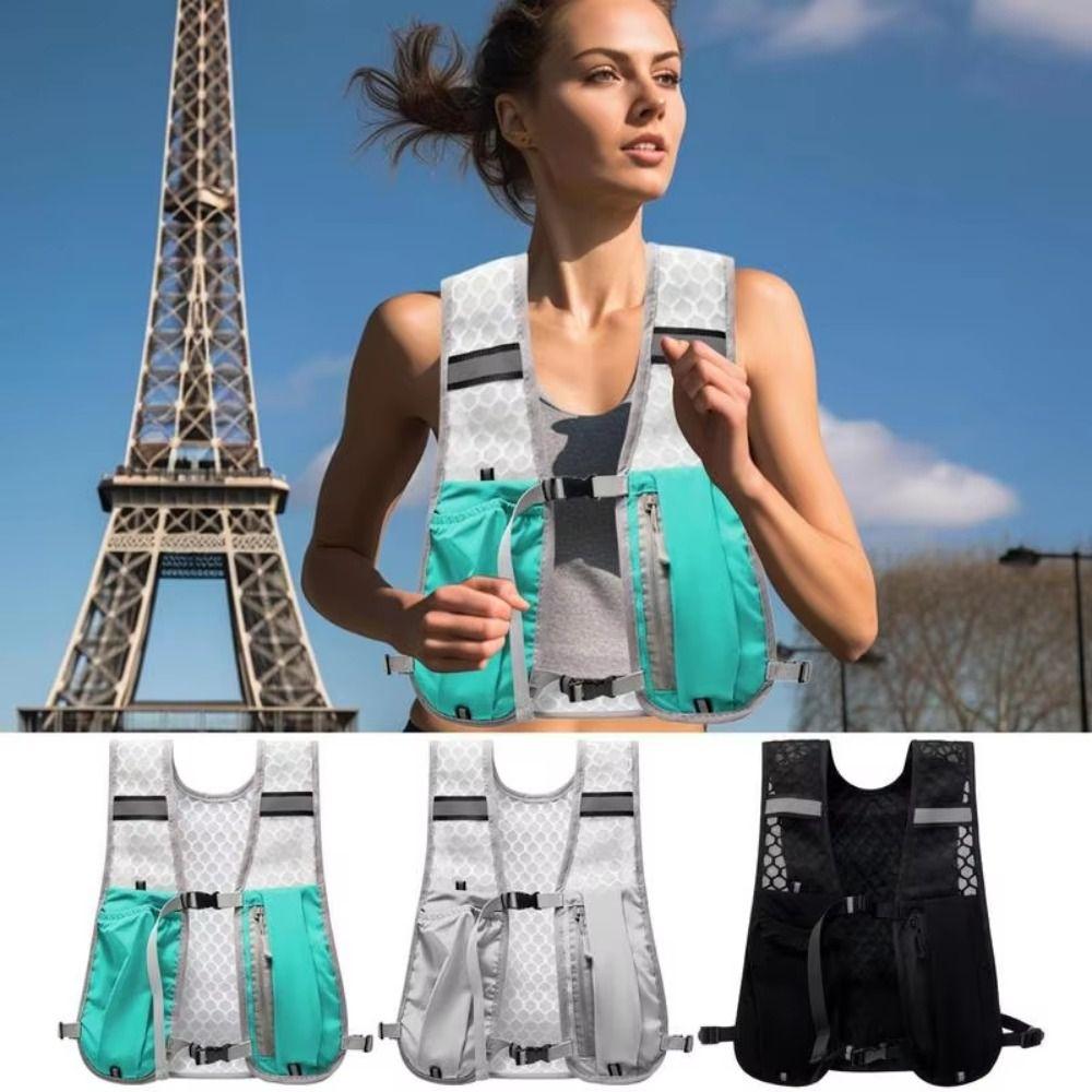 Lightweight Running Storage Vest Chest Pack Hydration Running Vest  Outdoor Sports