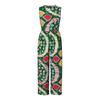 Plus Size Women Short Sleeve Print Casual Loose Long Jumpsuits Rompers