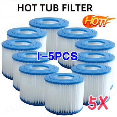 1-5 Stück Typ VI Spa-Filterkartusche Weiche Gummikanten SPA-Filterersatz Schwimmbadfilter für / für Intex Filter