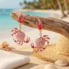 2026 New Design Fashion Crab Drop Earrings for Women Funny Summer Vacation Beach Sea Animal Earrings Aesthetic Jewelry Gift
