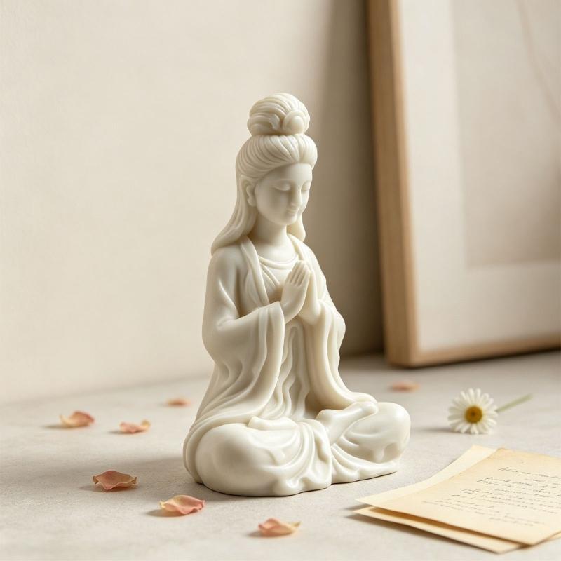 Buddhistische Form Silikonform Mehrzweck-Silikonkerzenform Zum Herstellen von Kerzen Seife Gipsskulptur Heimdekoration