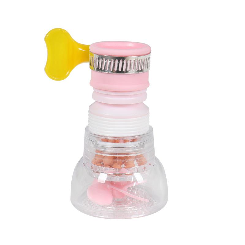 

Универсальный вращающийся на 360 градусов кран барботер, поворотный водосберегающий экономайзер, насадка для душа, кухонный кран, насадка-адаптер, аксессуары для раковины розовый