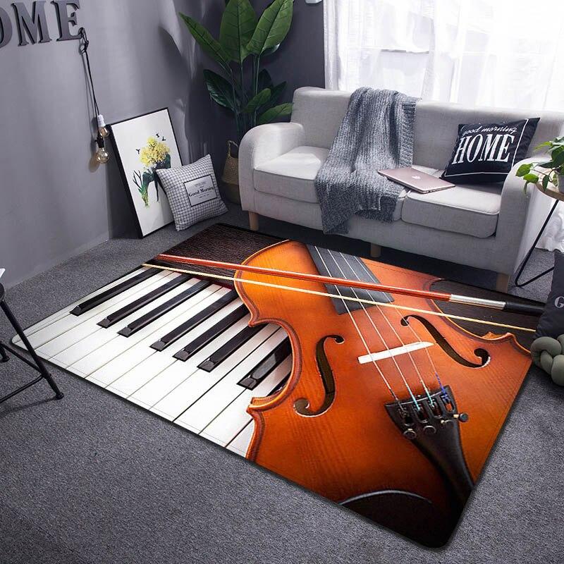 

Піаніно ключ друку килим вітальня спальня красивий великий килим балкон ванна кімната нековзний килим фотографії реквізит 160x200cm