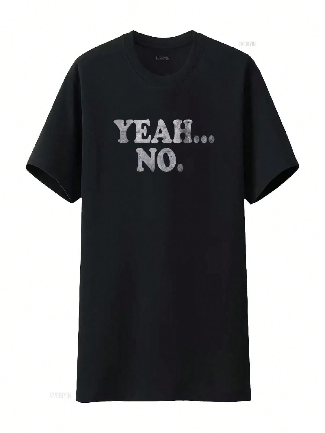 Yeah No Distressed T Shirt Funny Saying Vintage Washed Stretched Breathable Unisex Homme Fashion Comfortable Graphic S разноцветный