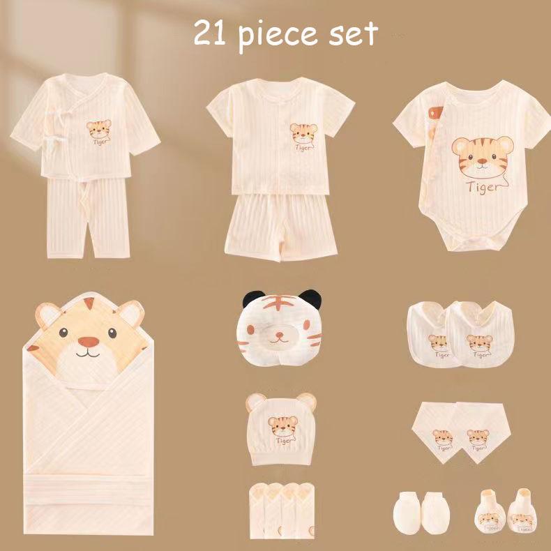 Baby Clothes Summer Gift Box Set Pure Cotton Newborn Boys and Girls Baby Clothes Newborn Supplies Mother and Baby Supplies