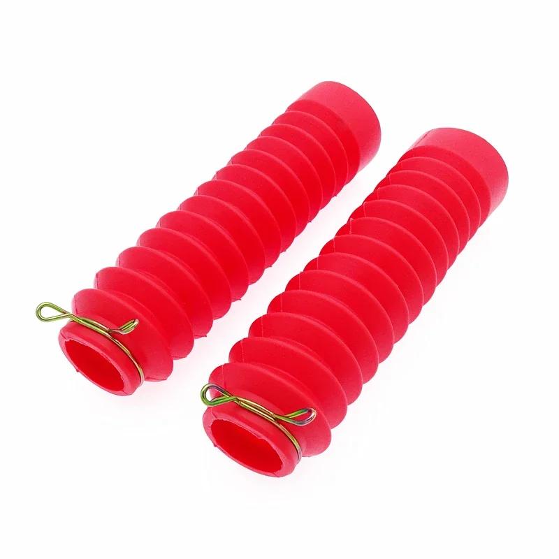 2 Pcs Universal Motorcycle Front Fork Shock Absorber Dust Cover Rubber Dust Proof Sleeve With 3 Colors Selection