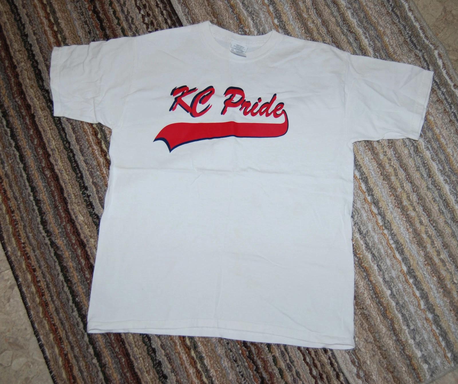 Boys Tee Shirt KC PRIDE XL 14-16 White Red SHORT SLEEVE 140