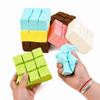 Wet Soft Slow Rebound Tofu Toy Slow Rebound Simulation Tofu Toy Tofu Squeezable Toy  Ornament Use