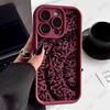 Dark Totem Pattern Silicone Phone Case for Samsung Galaxy S25 Ultra S24 FE S23 Plus S22 S21 S20 A15 A35 A54 A55 5G Soft Cover