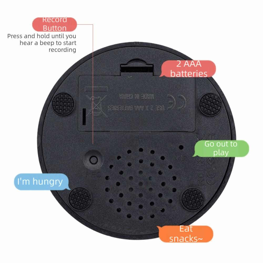 Interactive Dog Training Buttons Light Dog Intelligence Toy New Voice Recording Button  Cat Puppy