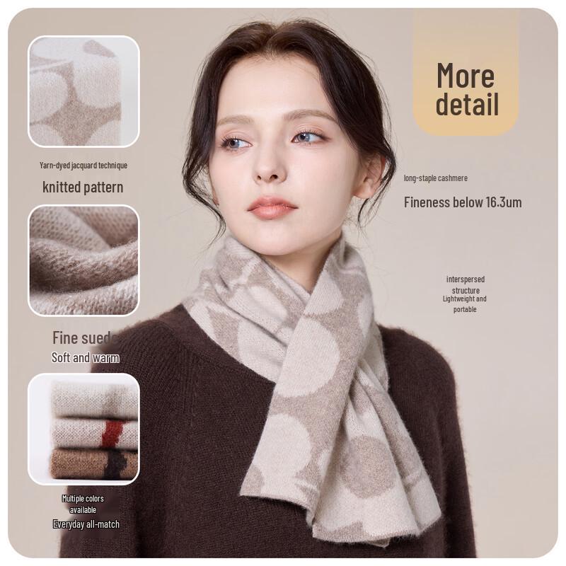 JIUMU Women's 100% Cashmere Scarf