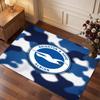 Brighton & Hove Albion Football Print Crystal Velvet Rug, Comfortable Water Absorbent Non Slip Indoor Floor Carpet