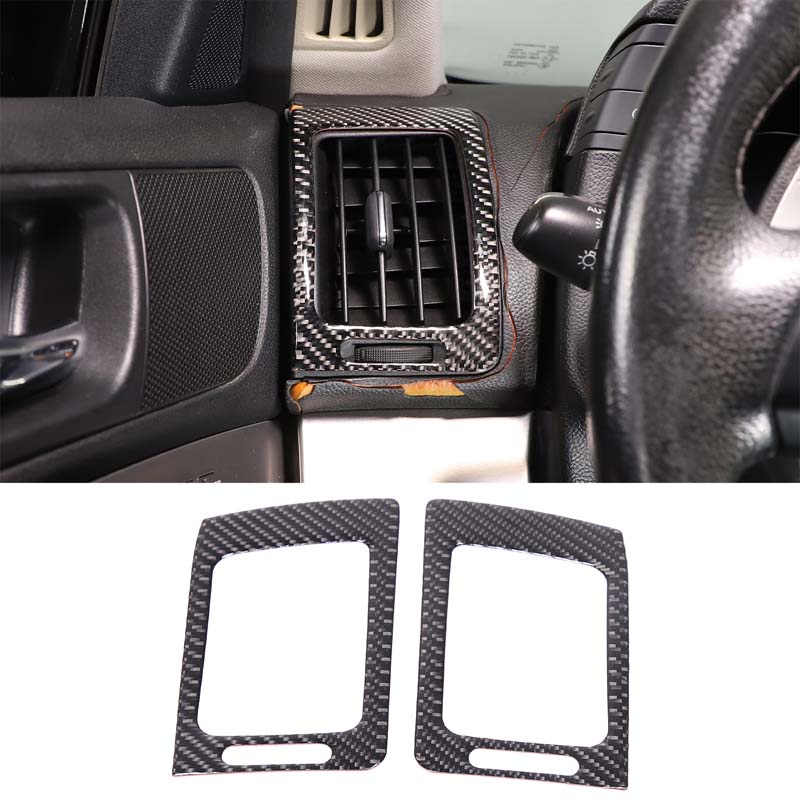 For 2007-2013 Infiniti G25 G35 G37 Soft Carbon Fiber Central Control Gear Shift Air Outlet Frame Panel Sticker Car Accessories