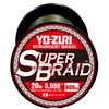 PE Line Super Braid 600YDS 20Lbs Dark Green YO-ZURI Color