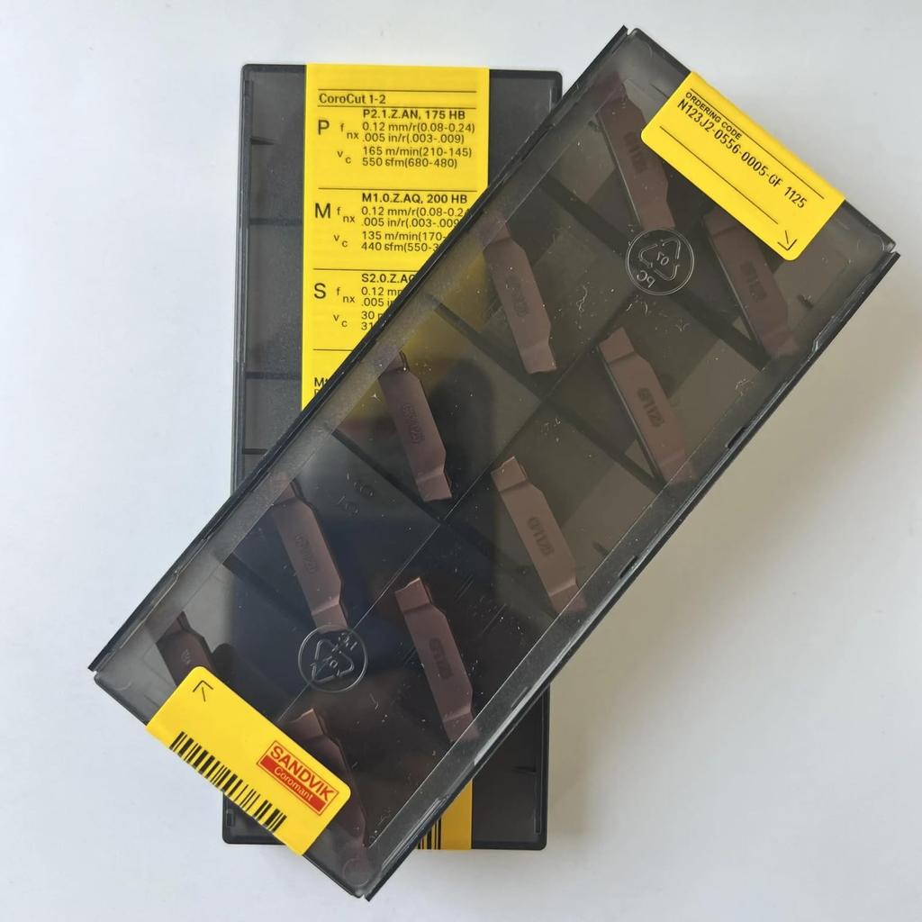 Original Sandvik / N123J2-0556-0005-GF 1125 /CNC CARBIDE tool blade 10 Pcs