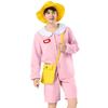 DECEED Kindergarten Cosplay Costume for Nursery School Halloween and Name Set Size Men, Adult, Uniform, Costume, Jacket, Pants, Hat, Bag, Tag, 5-Piece