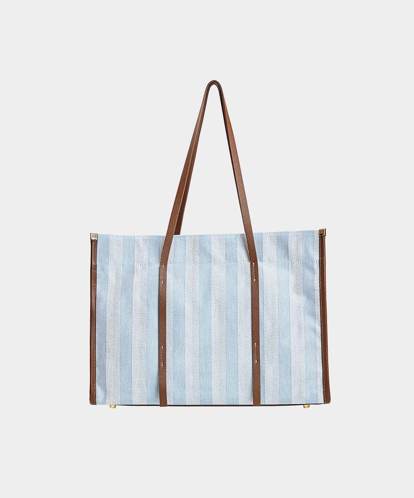 Badgigi Square Canvas Bag, Stripe