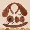 Puppy Dog Ears and Long Tail Hair Clip Faux Dress Up Cat Ear Lolita Hoop